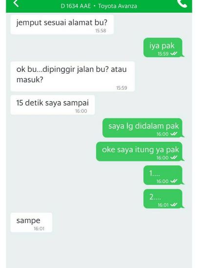 Lagi, 16 chat driver ojek online dengan pelanggan ini absurd banget