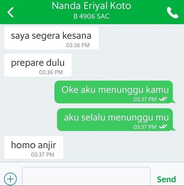 Lagi, 16 chat driver ojek online dengan pelanggan ini absurd banget
