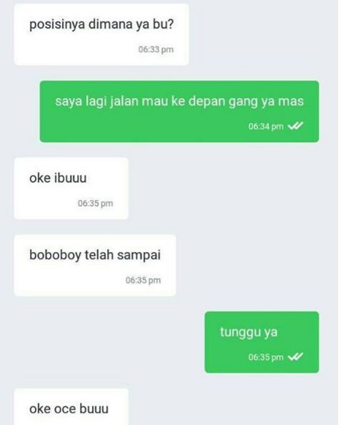 Lagi, 16 chat driver ojek online dengan pelanggan ini absurd banget