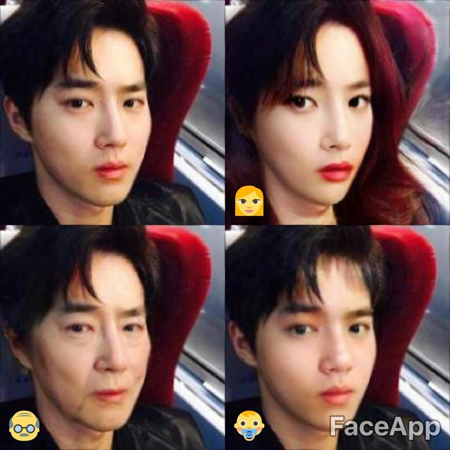 12 Wajah seleb Korea ini diedit pakai FaceApp, bisa ngenalin nggak ya?