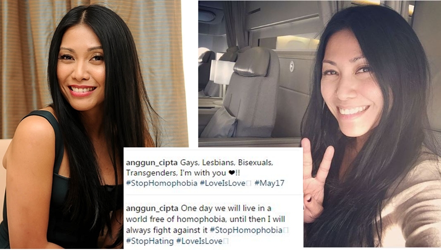 Dukung kaum LGBT, postingan Anggun C Sasmi tuai kontroversi