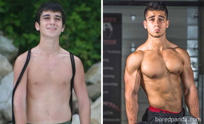 Rajin fitnes, 17 cowok ini transformasi tubuhnya bikin 'pengen meluk'
