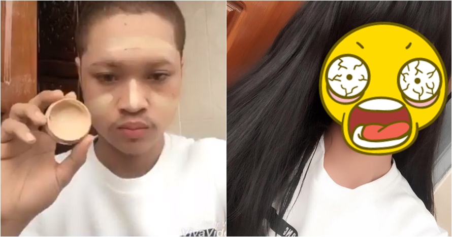 Hasil makeup cowok ini bikin melongo, siap-siap kaget