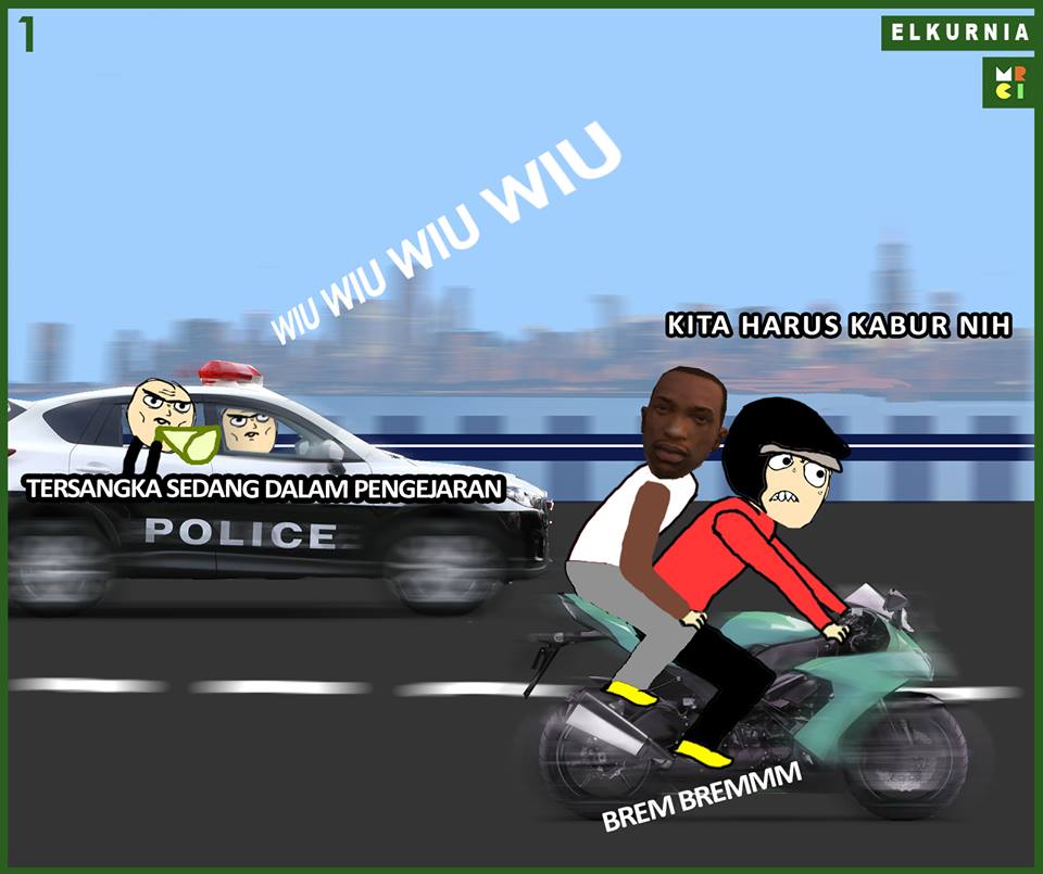 Komik Oting dan CJ salah cheat, anak game paham banget nih