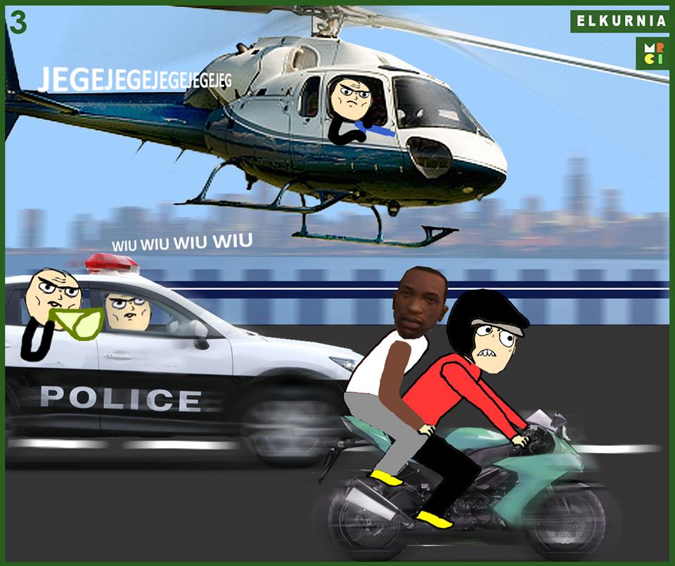 Komik Oting dan CJ salah cheat, anak game paham banget nih