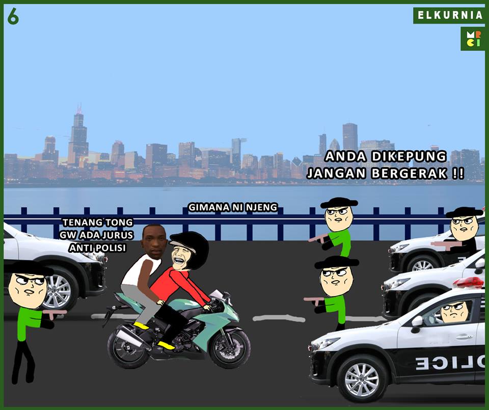 Komik Oting dan CJ salah cheat, anak game paham banget nih