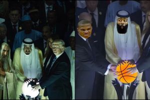 10 Foto editan Donald Trump dengan Raja Salman ini bikin kaku perut