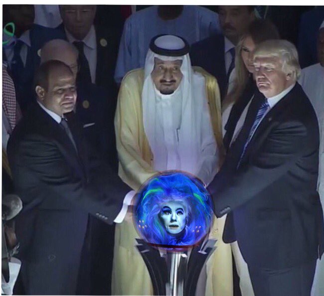 10 Foto editan Donald Trump dengan Raja Salman ini bikin kaku perut