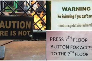 20 Papan peringatan nggak penting ini bikin bakal ketawa nyinyir