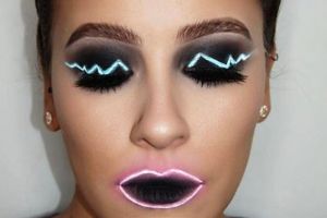 Tak cuma lampu, tren makeup neon ini bikin heboh & viral di Instagram