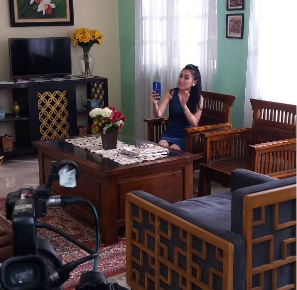 12 Foto di balik layar sinetron terbaru Ayu Ting Ting, Sambalado