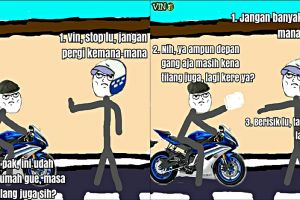 Komik Otong dan Polantas di gang kecil ini lucu kebangetan, asli!