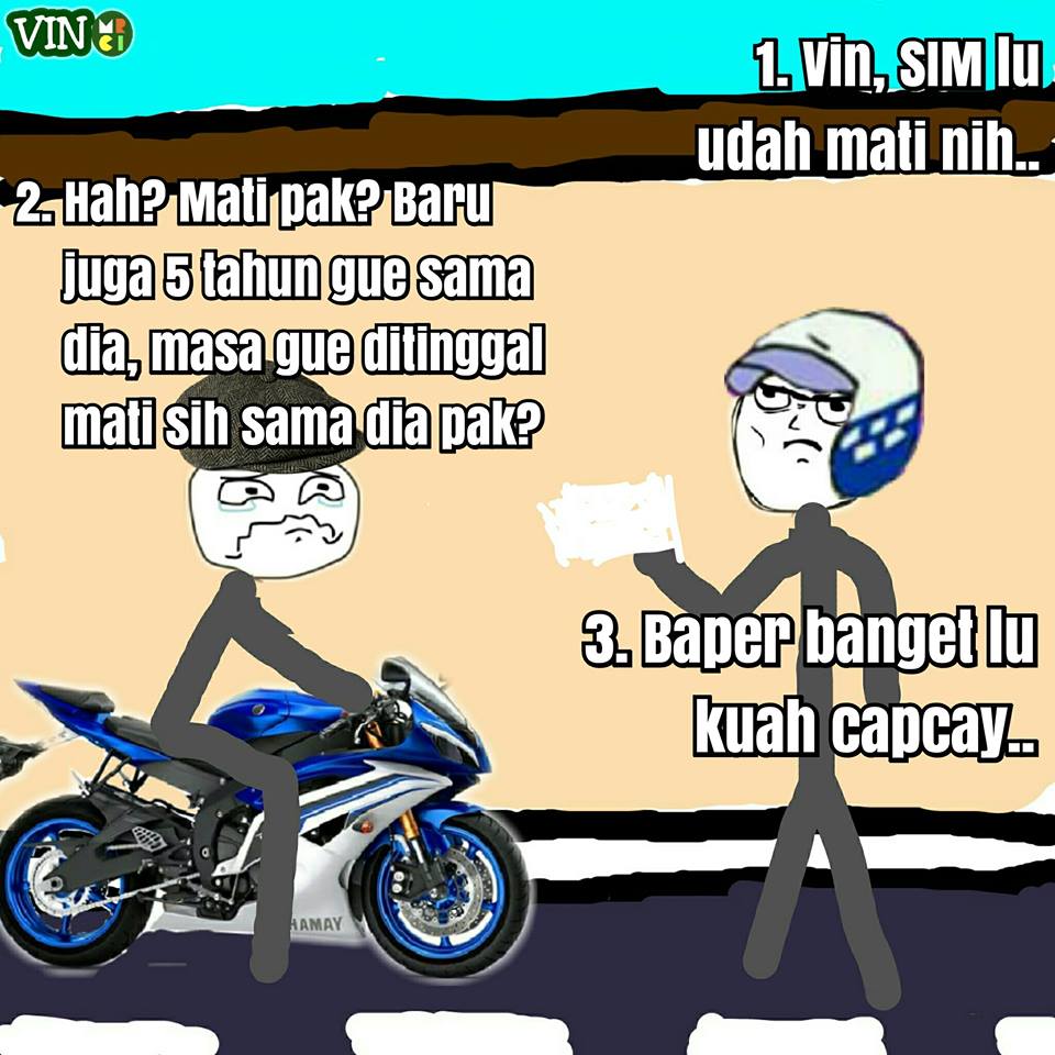 Komik Otong dan Polantas di gang kecil ini lucu kebangetan, asli!