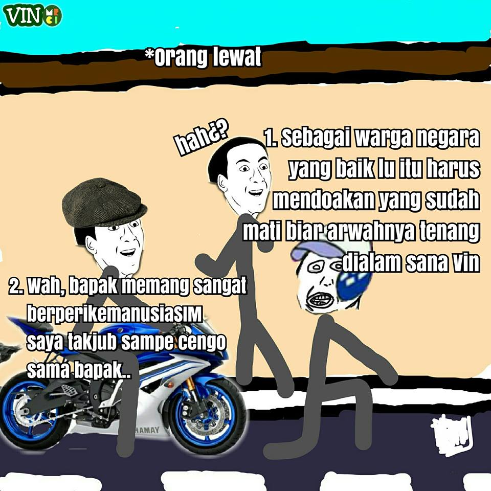 Komik Otong dan Polantas di gang kecil ini lucu kebangetan, asli!