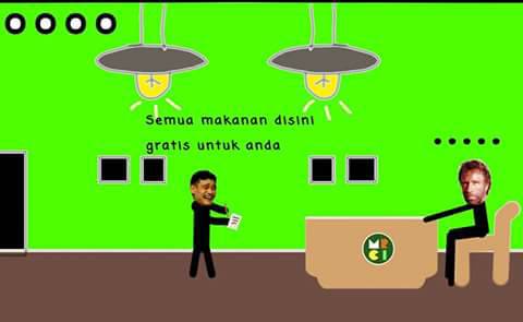 Begini jadinya jika karakter meme pesan makan di restoran, kacau parah