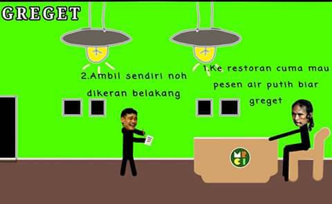 Begini jadinya jika karakter meme pesan makan di restoran, kacau parah