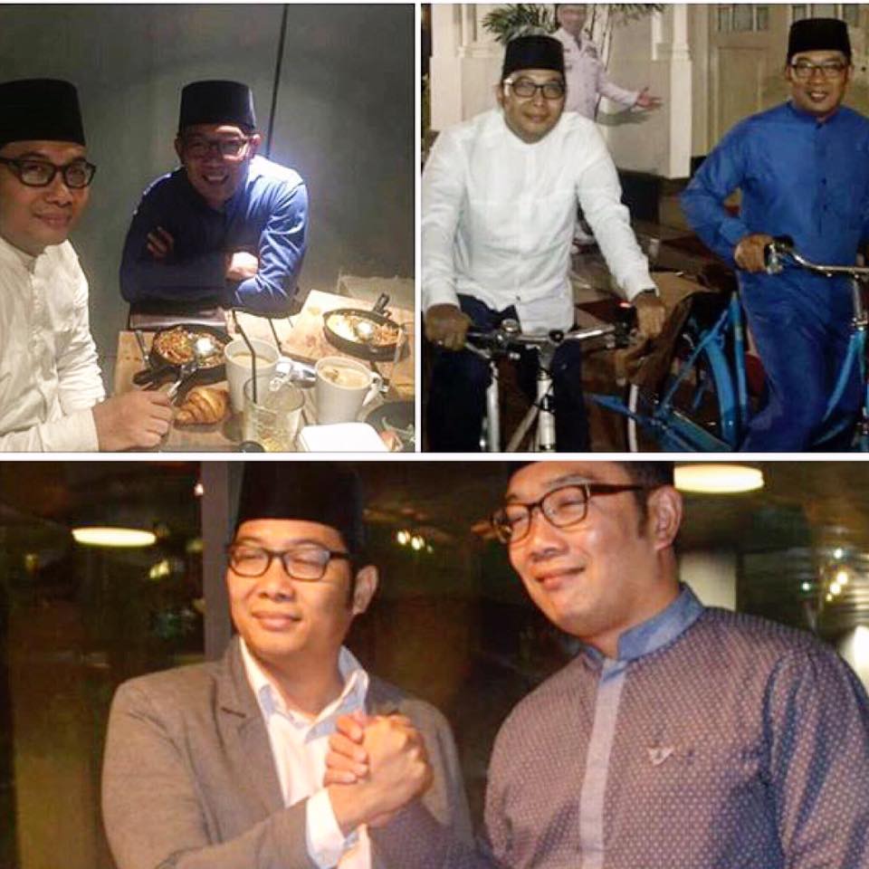 Ayo coba tebak, Ridwan kamil asli di foto ini yang mana?