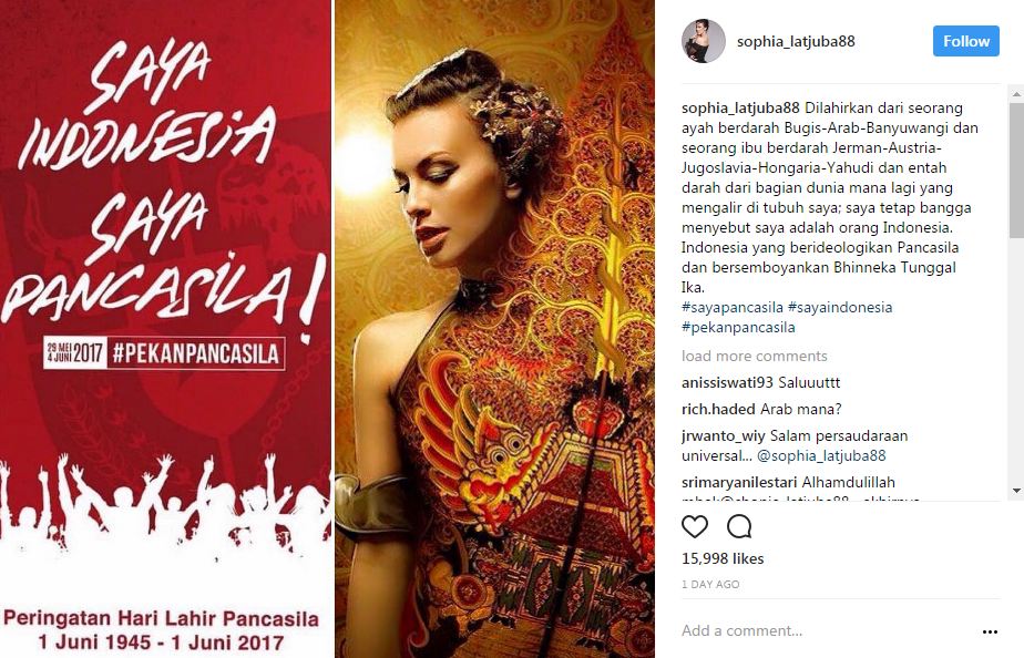 15 Gaya seleb gaungkan 'Saya Indonesia, Saya Pancasila'