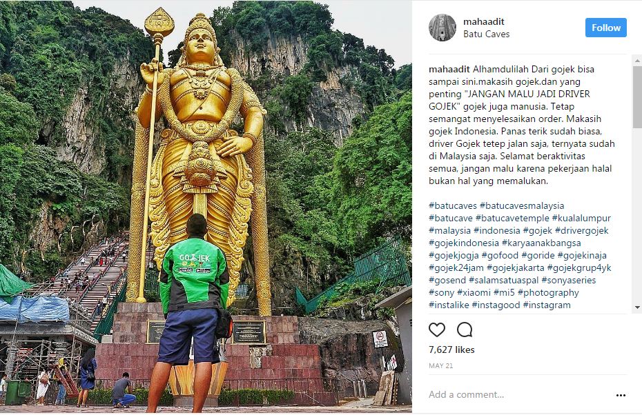 Curhatan driver Gojek bisa liburan ke luar negeri ini bikin salut