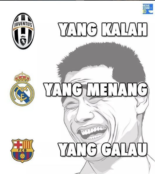 12 Meme kocak Juventus vs Real Madrid yang siap mengocok perutmu