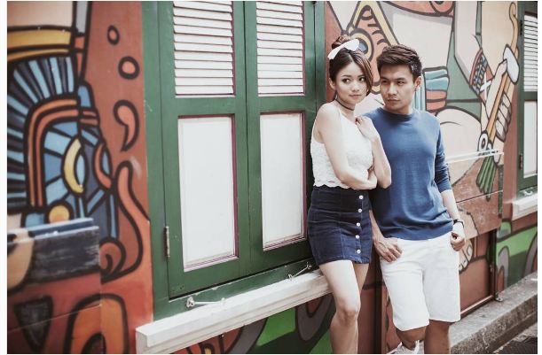 12 Foto prewed Fendy Chow & Stella, bertema alam dan romantis banget