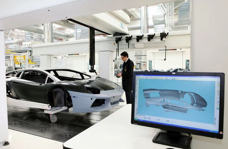 15 Foto di balik proses pembuatan mobil Lamborghini, pantesan mahal