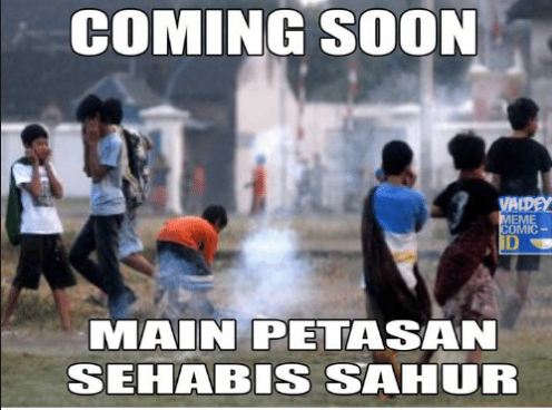 10 Meme kegiatan asyik di bulan puasa yang bikin ceria harimu