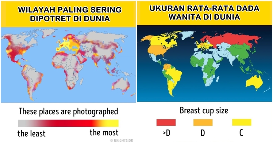 11 Peta unik ini ungkap sisi lain fakta dunia, nggak nyangka ya