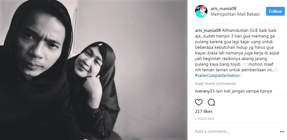 Aris Idol ditemukan, ini ternyata penyebabnya menghilang