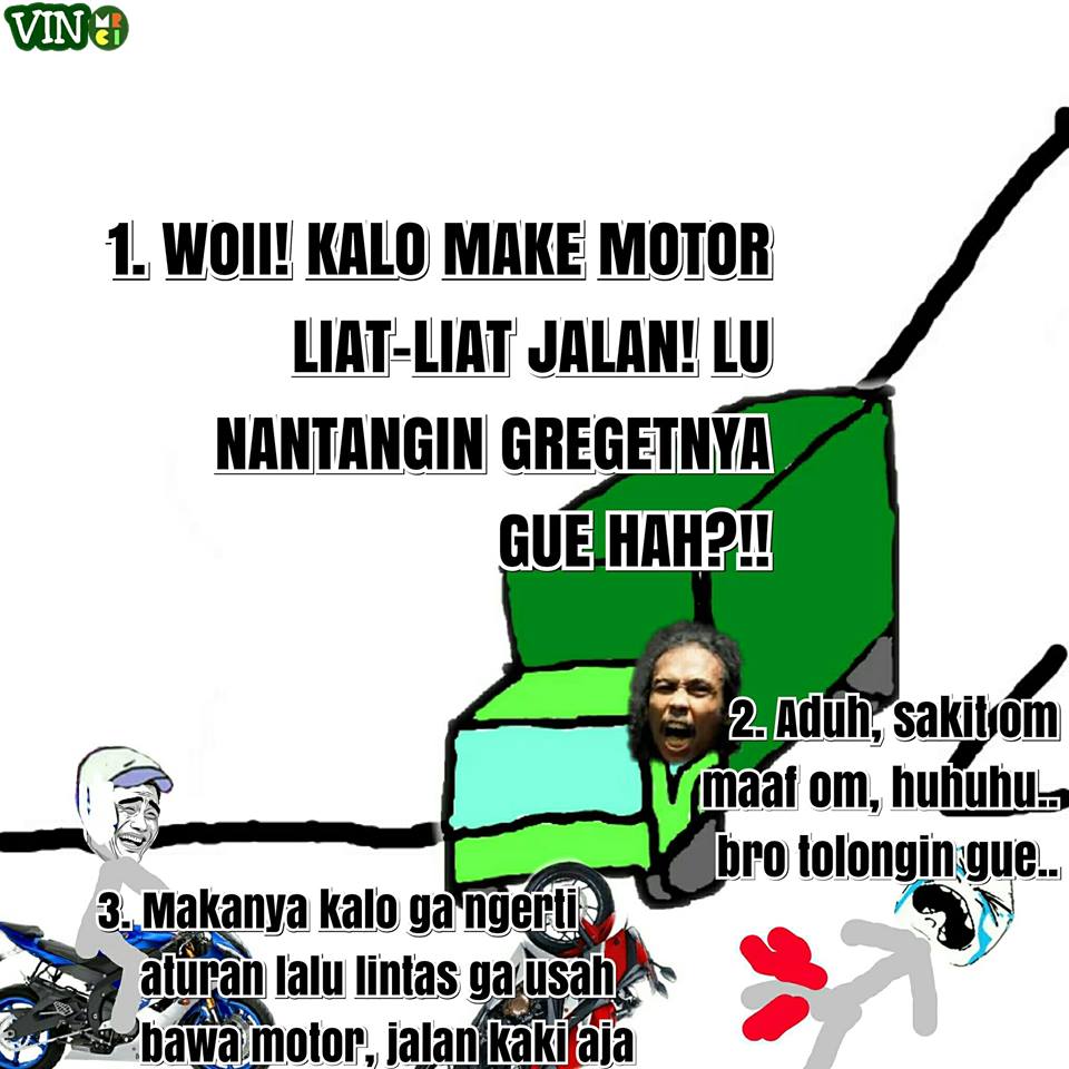 Komik melanggar lalu lintas itu nggak keren ini lucunya nyindir tajam