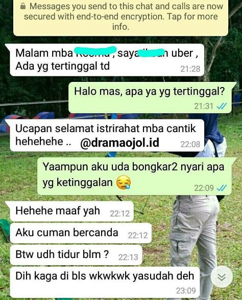 12 Chat driver ojek online yang baper sama pelanggan ini bikin nyengir