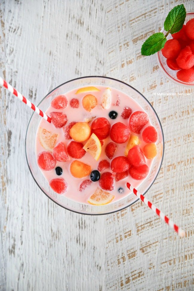 Bikin watermelon punch Korea ala kamu yuk, cocok buat buka puasa nih