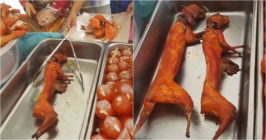 Makanan yang dijual pedagang ini bikin heboh, hewan apa ya itu?