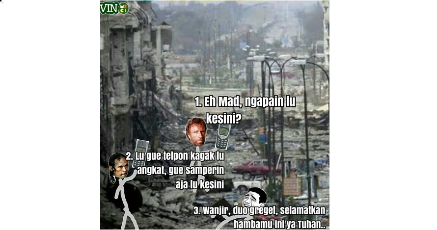 Ini jadinya kalau Mad Dog teleponan sama Chuck Norris, ancur jon