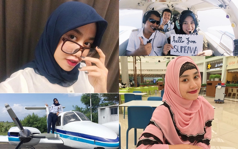 8 Pilot Indonesia berhijab ini cantik menawan, jadi ingin ikut terbang