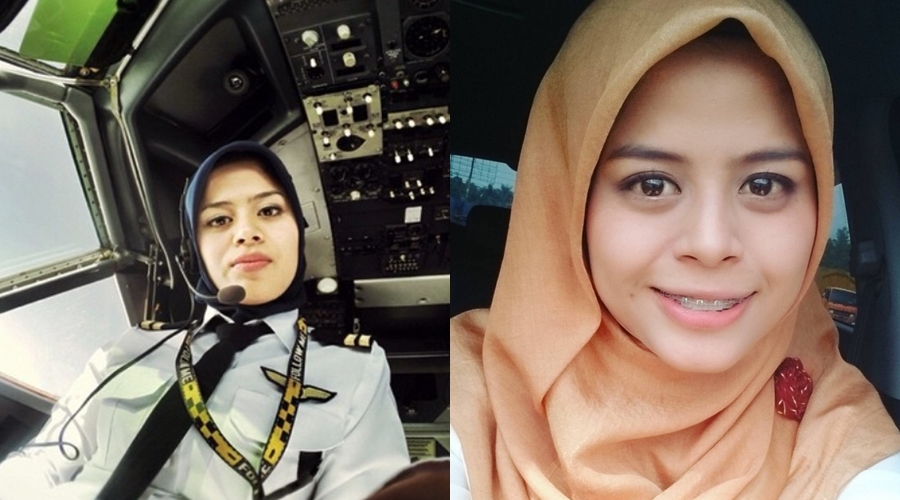 8 Pilot Indonesia berhijab ini cantik menawan, jadi ingin ikut terbang