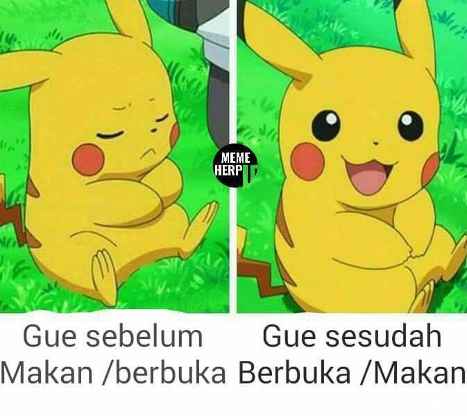 8 Meme beda ekspresi sebelum dan sesudah buka puasa ini lucu parah