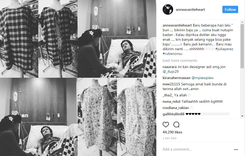 Kenang Jupe, postingan desainer kondang Anne Avantie ini bikin haru