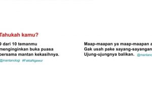 5 Humor ngawur ini bikin kamu keinget mantan pacar saat Ramadan