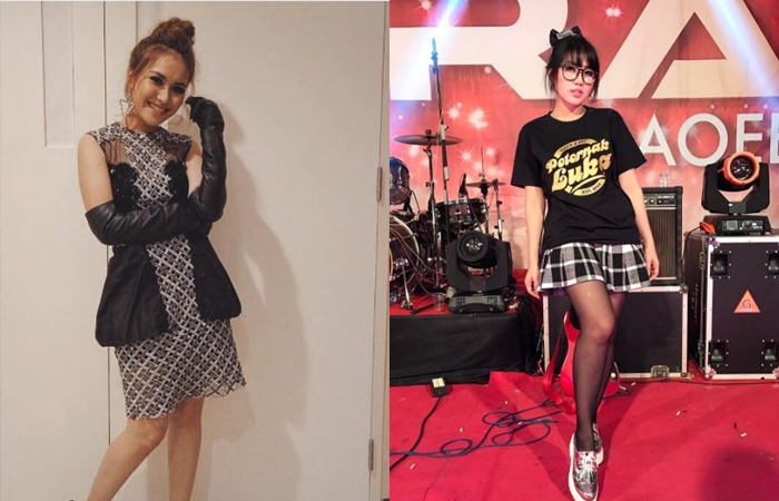 7 Beda gaya Korea Ayu Ting Ting vs Via Vallen, siapa paling juara?
