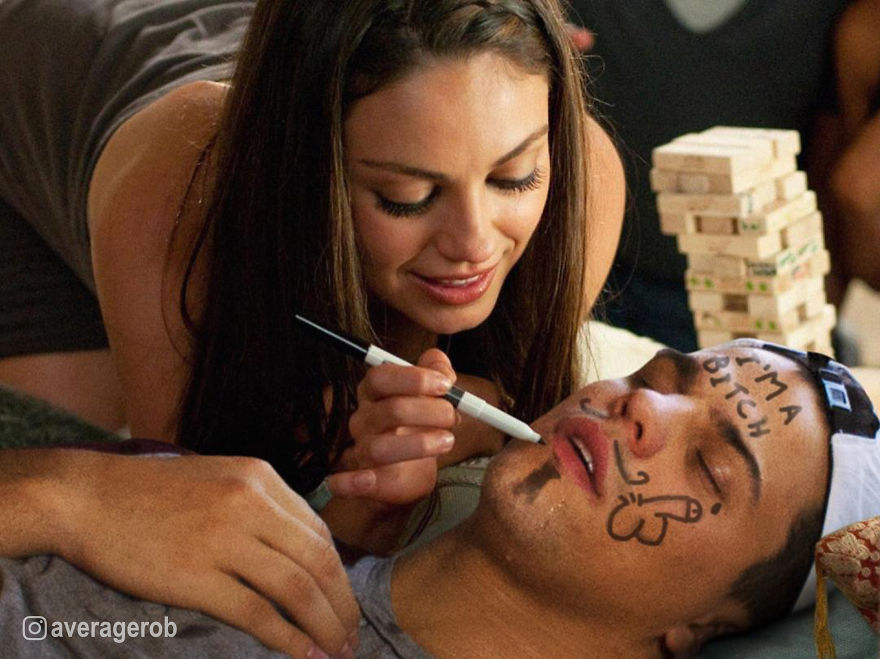  8 Foto editan saat seleb temani fans yang ketiduran, kocak