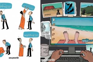 Nggak hanya lucu, 7 komik tanpa percakapan ini punya makna mendalam