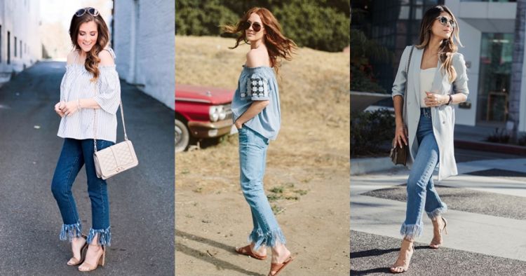 10 Mix & match frayed jeans, tren celana yang bikin tampilan kece abis