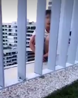 Detik-detik PRT bunuh diri dengan melompat gedung ini viral