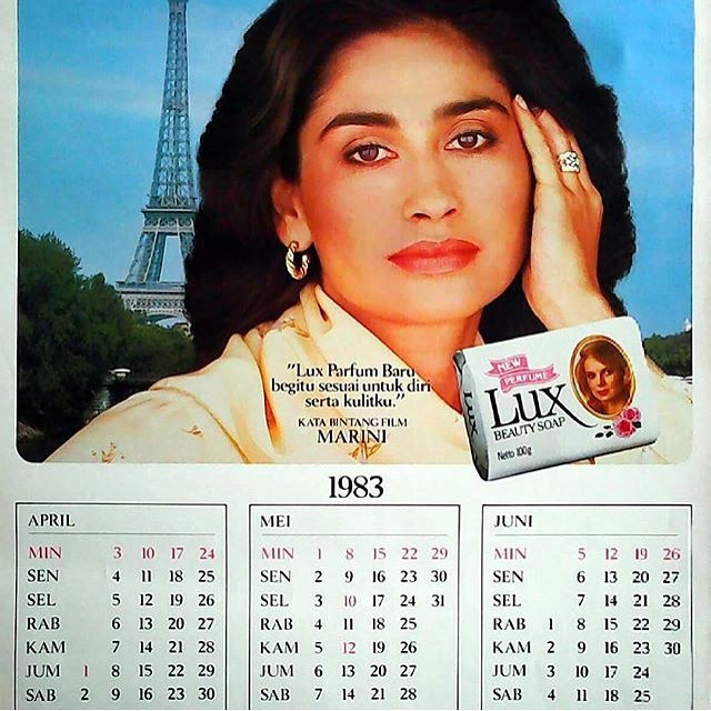 10 Potret seleb saat jadi model kalender jadul, kamu udah lahir belum?