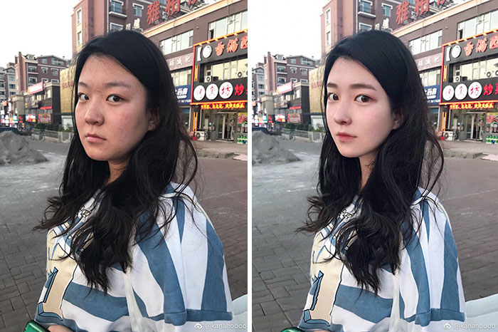 25 Foto before after editan Photoshop wajah cewek ini bikin melongo