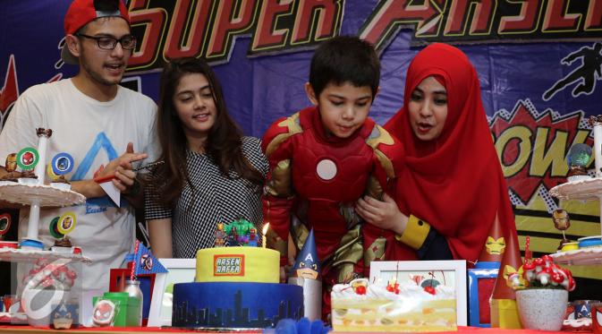 10 Foto kedekatan Biby Alraen, Risty Tagor & Arsen, akur banget