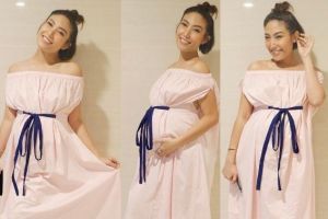 Hamil besar, Ayu Dewi tetap fashionable dengan 10 gaya ini