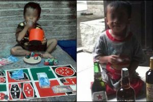 Aksi anak ini bikin heboh, pose merokok hingga judi dadu di Instagram