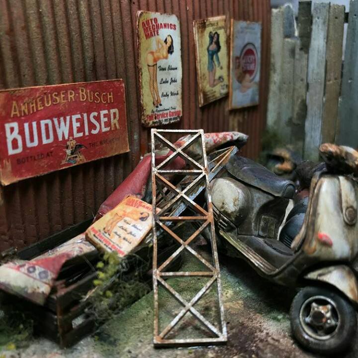 15 Scale Modeller bertema bengkel ini detail banget, mirip sungguhan